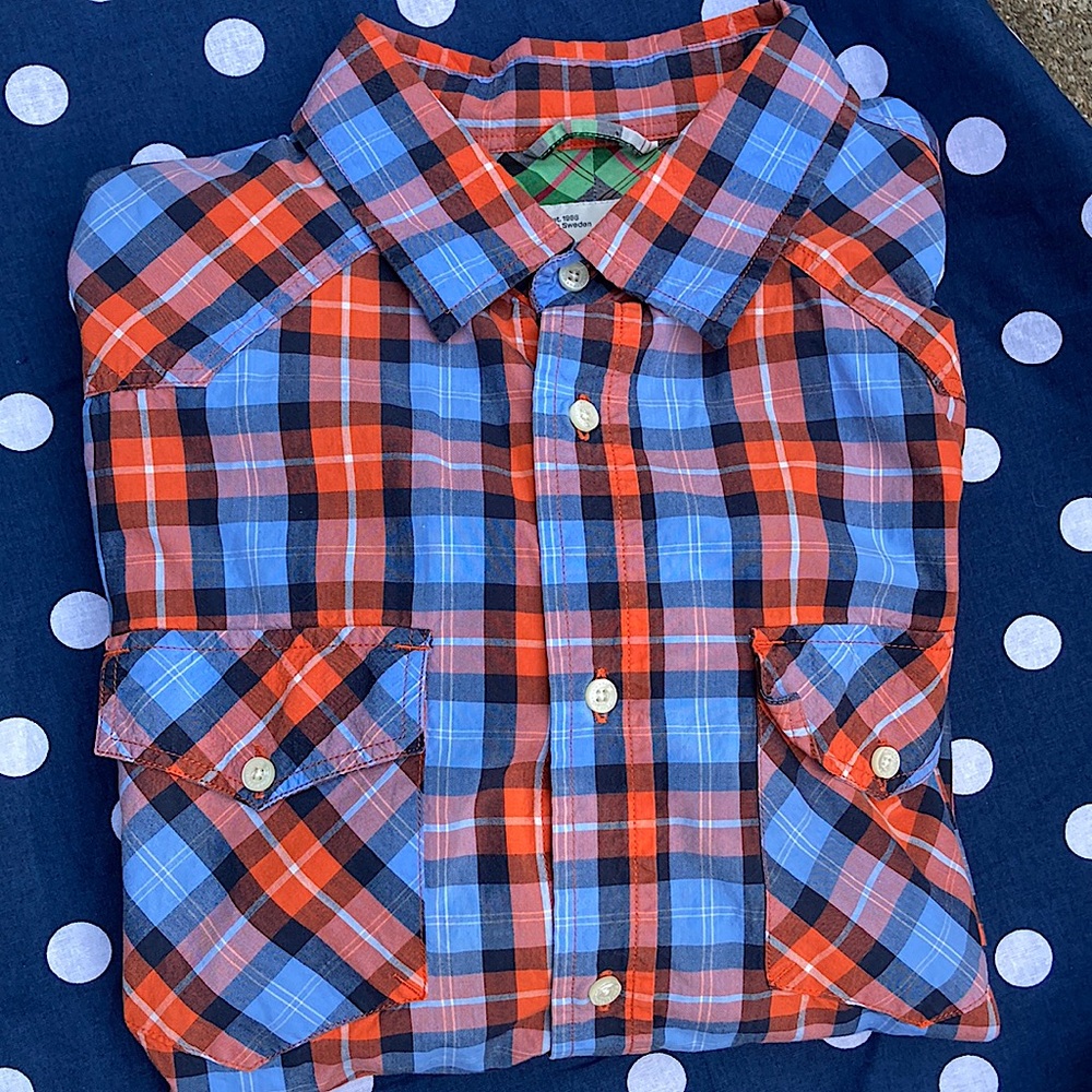 Peak Performance Men’s Multicolor Cotton Button Down Shirt Designed in Sweden M